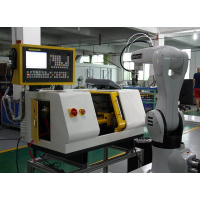 教學(xué)型桌面級(jí)微小型智慧工廠機(jī)器人上下料數(shù)控車床系統(tǒng)